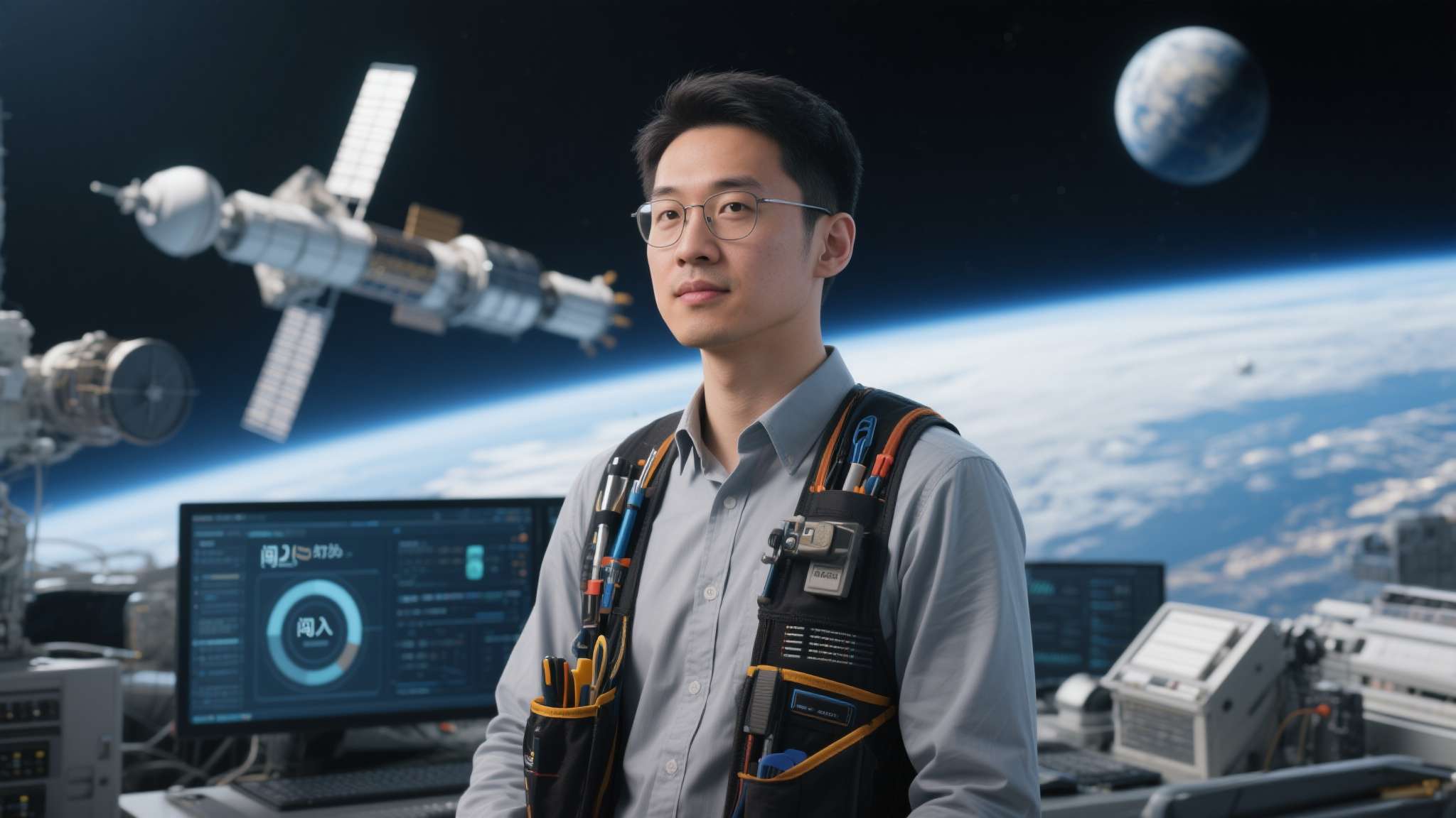 这些能力与航天可视化的实际需求高度吻合。与其说他是一个"闯入"航天领域的外行，不